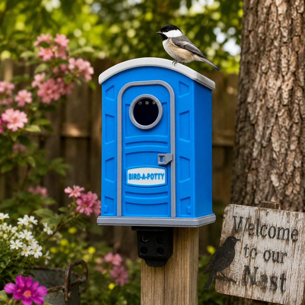 Bird-A-Potty Birdhouse