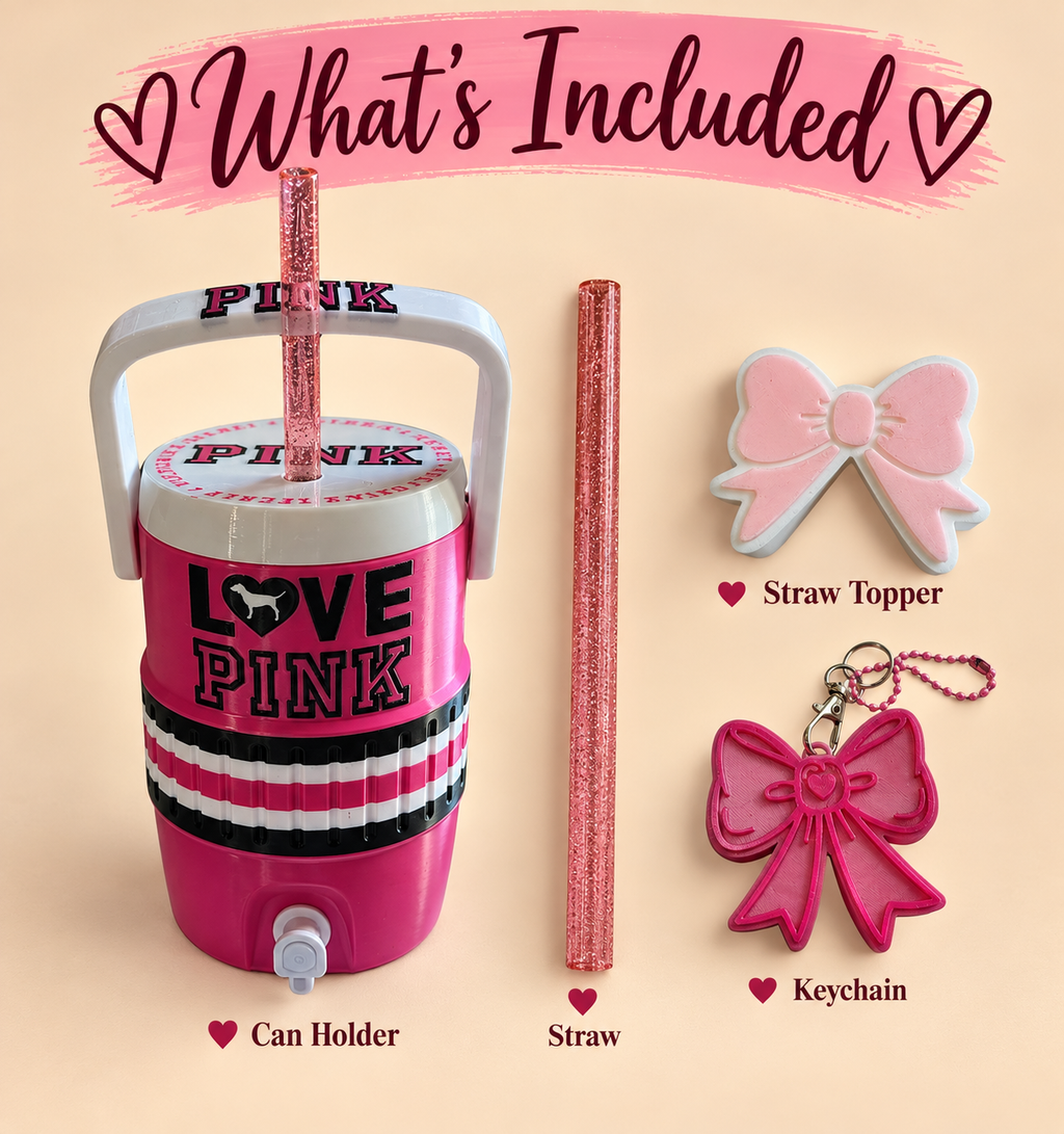 💕 For the Love of Pink – 355 ml Can Holder