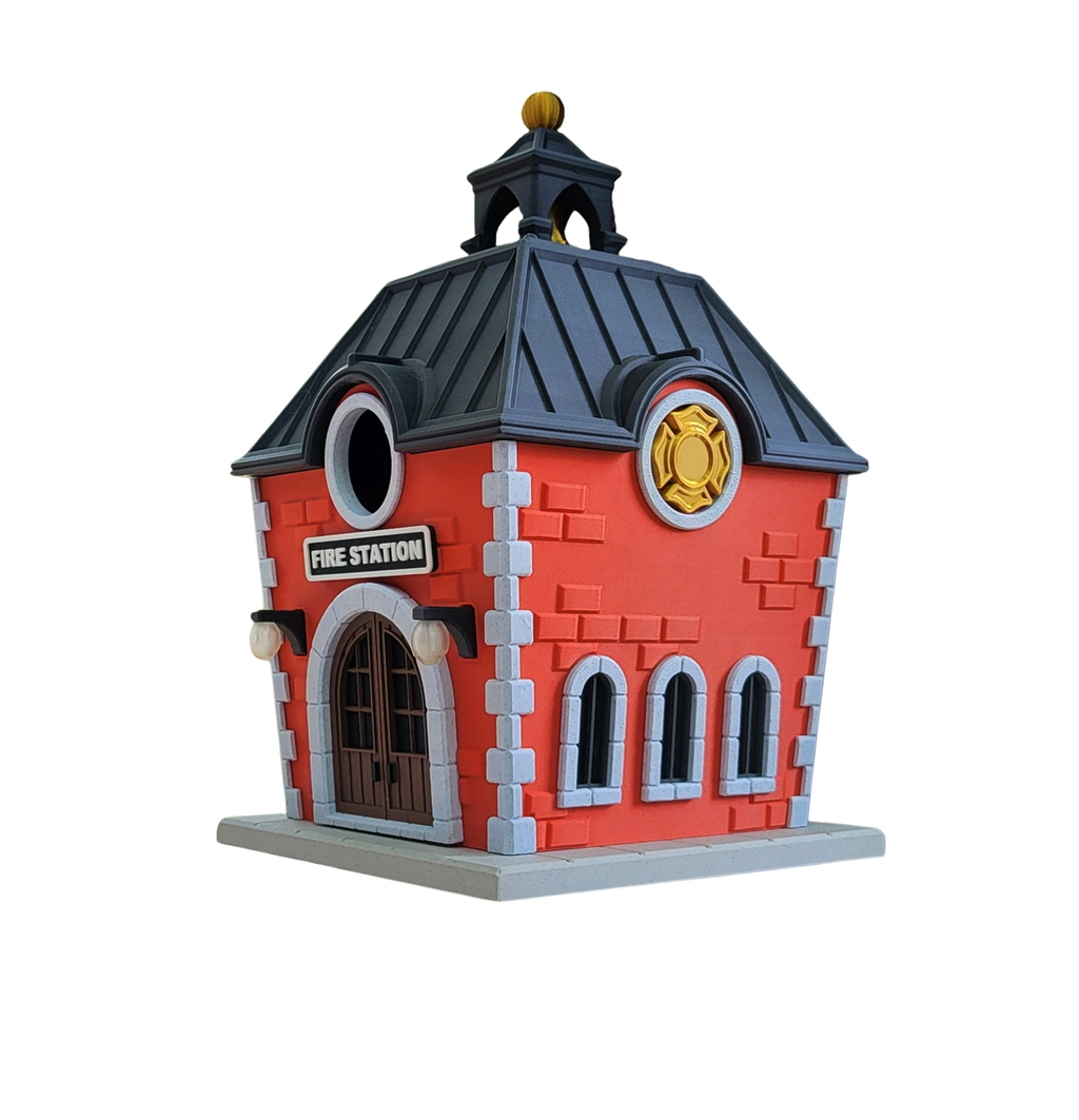 Fire Station Birdhouse