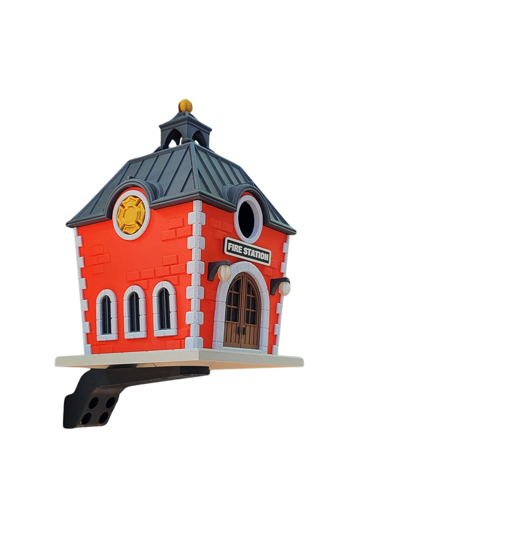 Fire Station Birdhouse