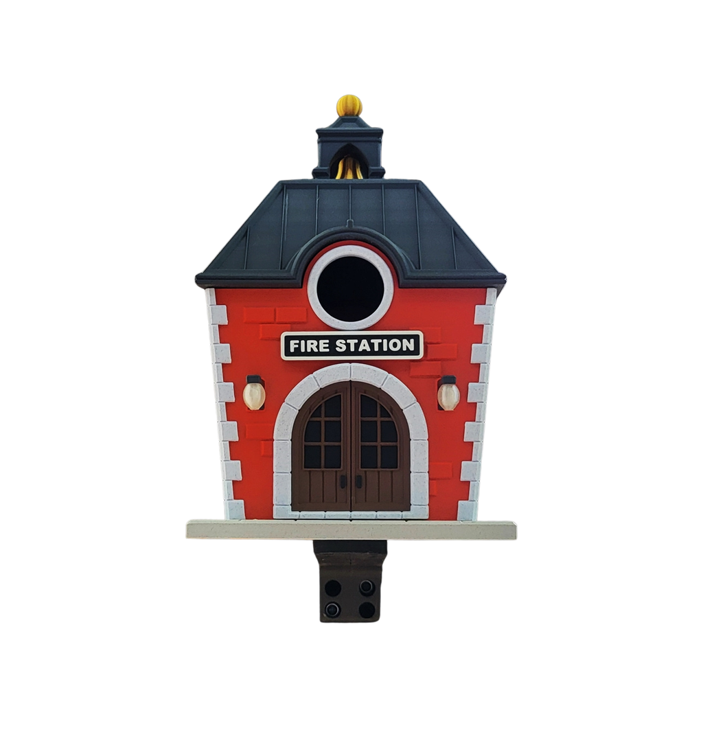 Fire Station Birdhouse